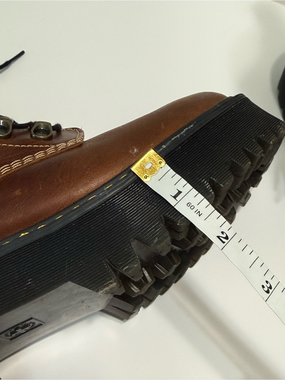 Dr. Martens Brown Leather Lace-Up Combat Boots - Picture 15 of 16